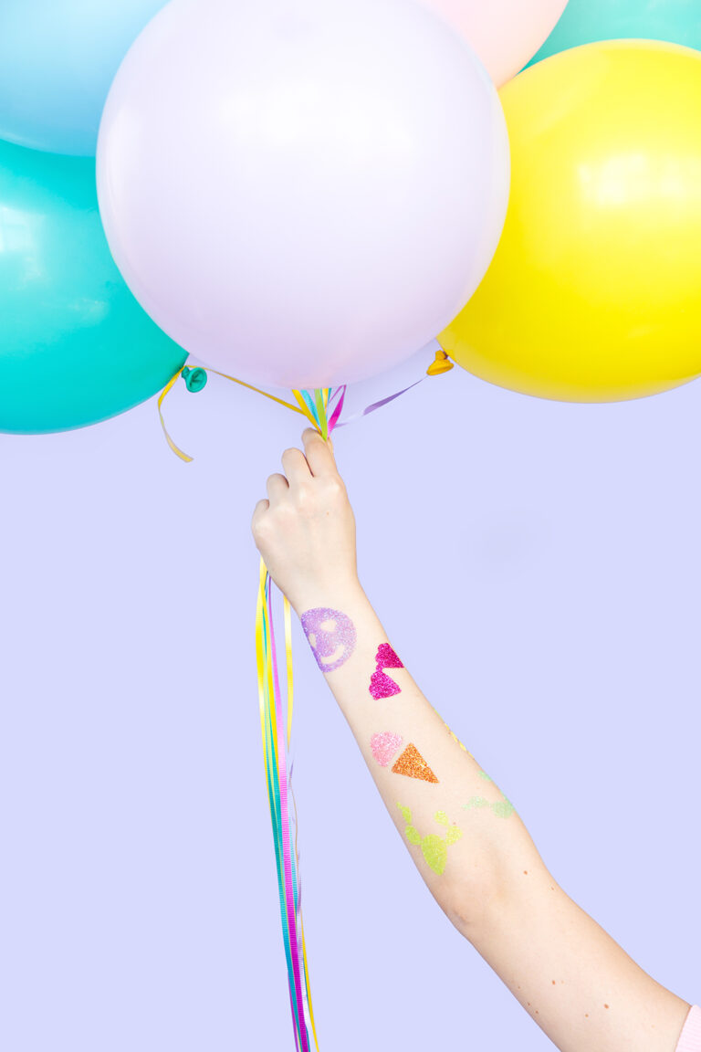 » DIY Glitter Temporary Tattoos