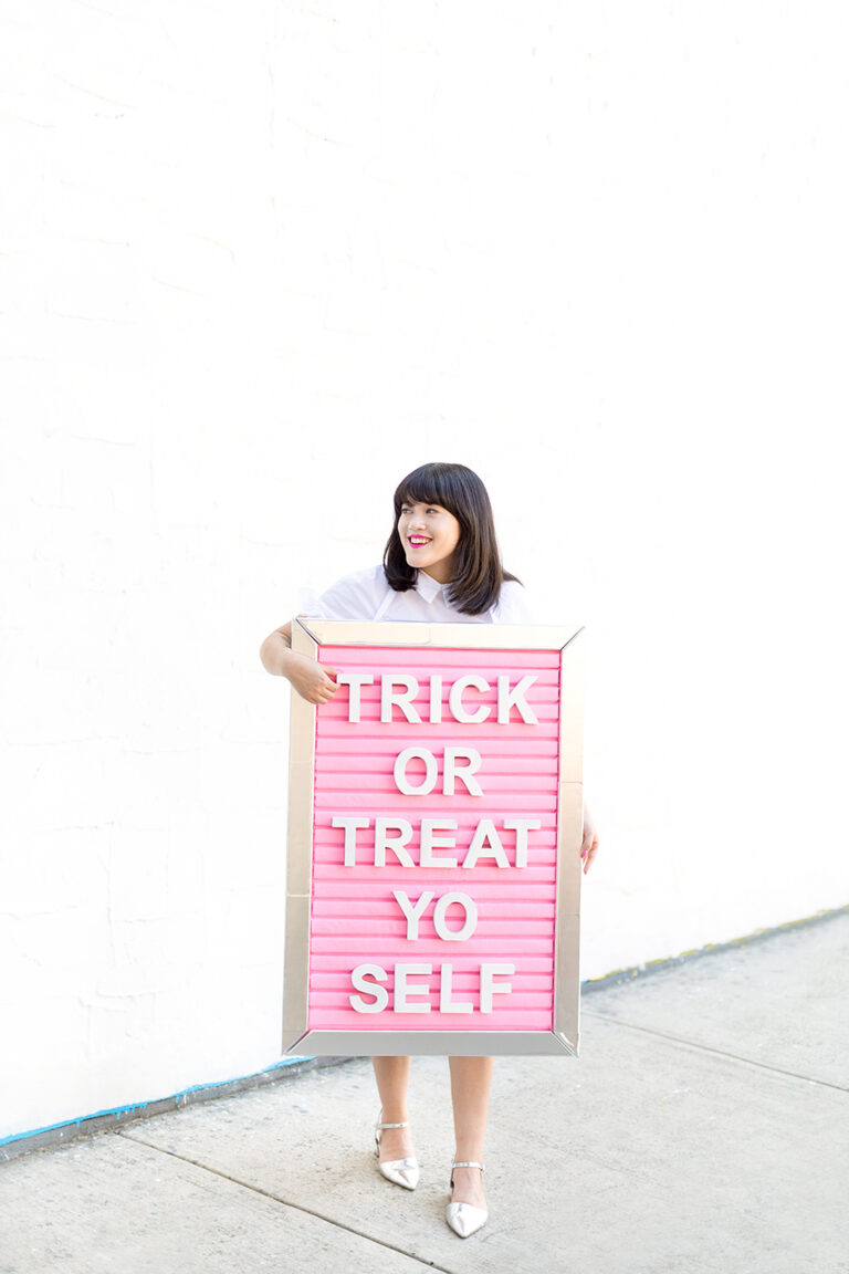 » DIY Letter Board Halloween Costume