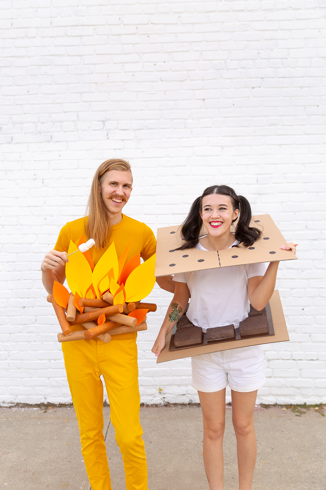 Diy Campfire S Mores Couples Costume